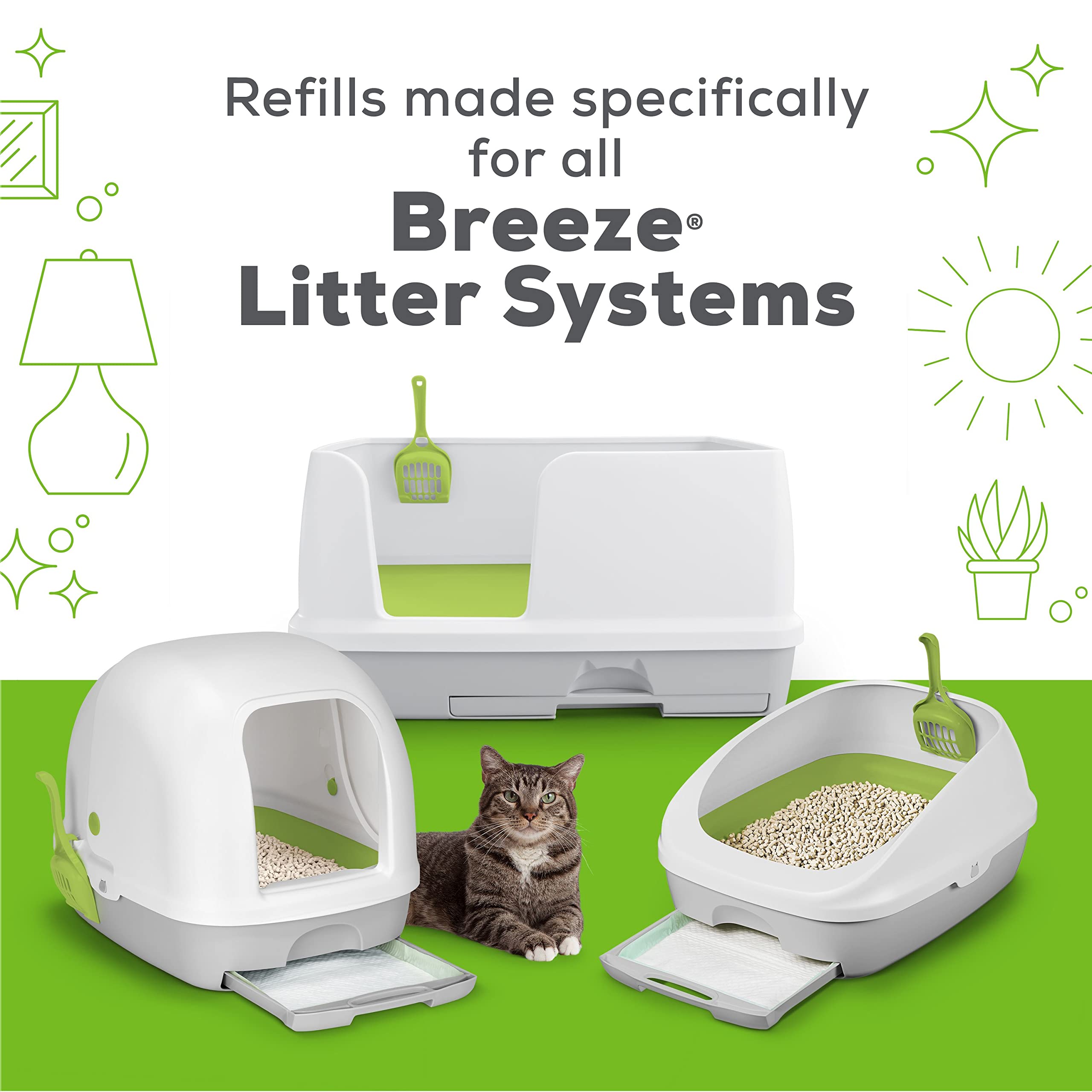 Tidy Cats Breeze active clean scent close-up on pellets