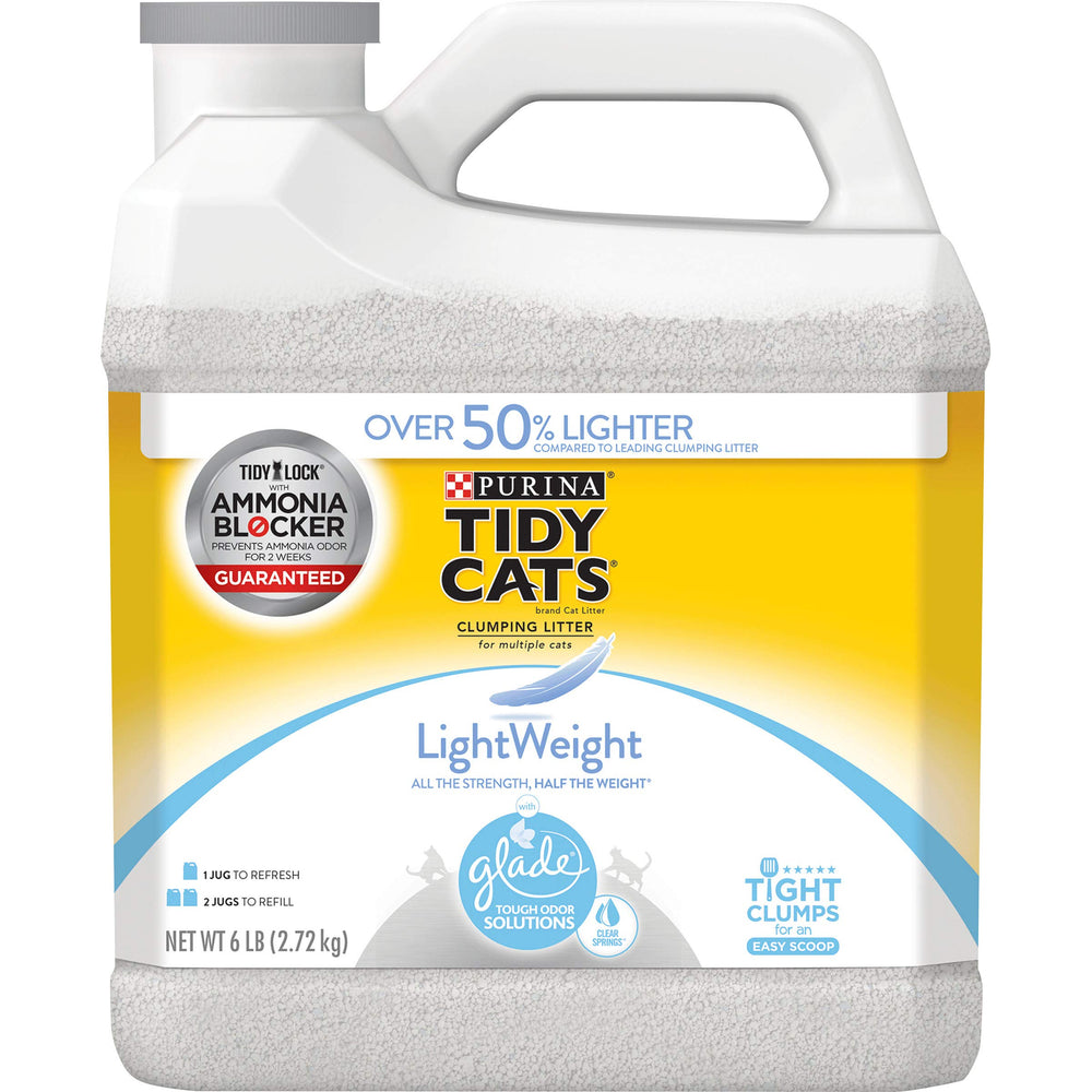 Purina Tidy Cats LightWeight Glade Clear Springs 6lb jug for easy litter pours