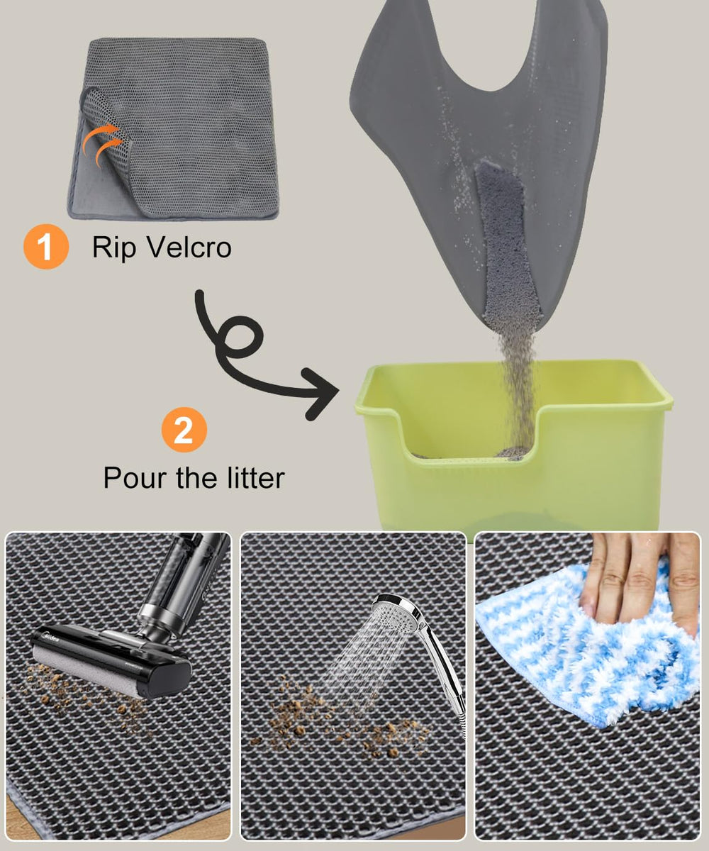 TidyNuts durable mat withstands scratching from active cats