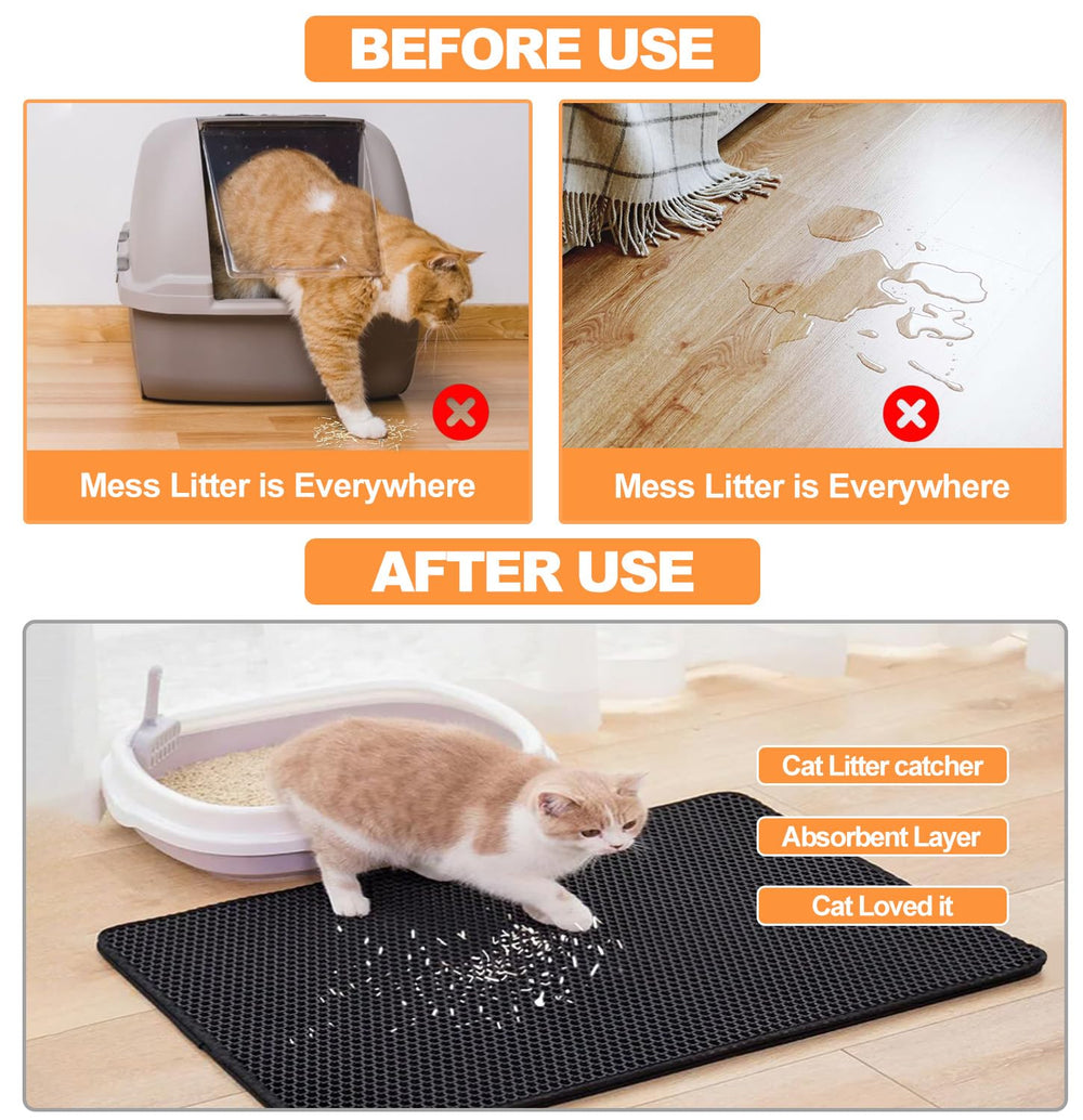 TidyNuts Cat Litter Mat easy to clean by hose.