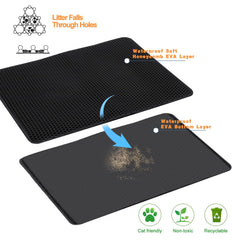 TidyNuts EVA soft material mat gentle on paws.