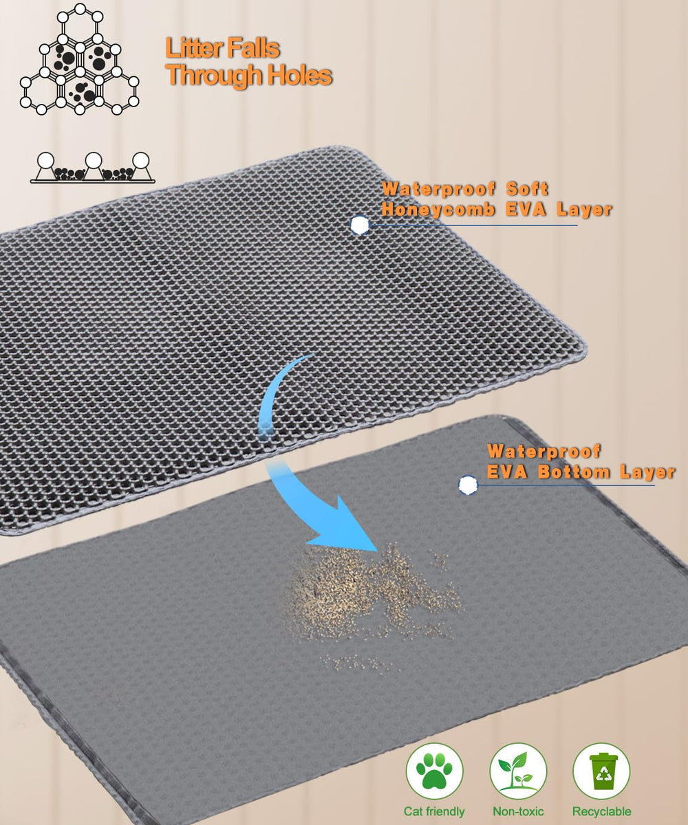 TidyNuts soft paw-friendly surface cushions cat paws during use