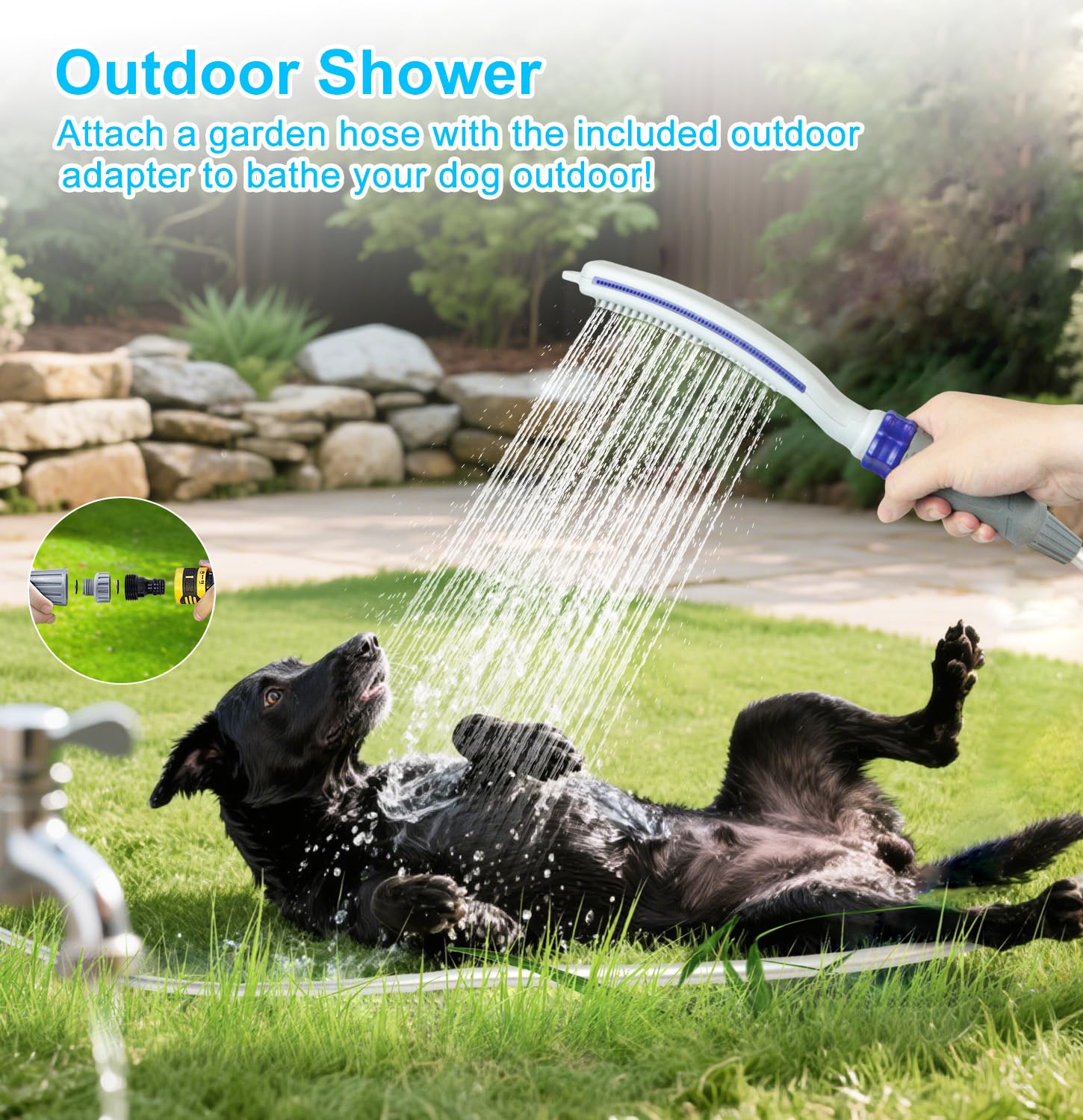 TidyNuts brass and ABS sprayer delivers sturdy performance and precise spray.