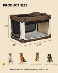 Tiemlet crate interior with dog enjoying spacious view and ventilation