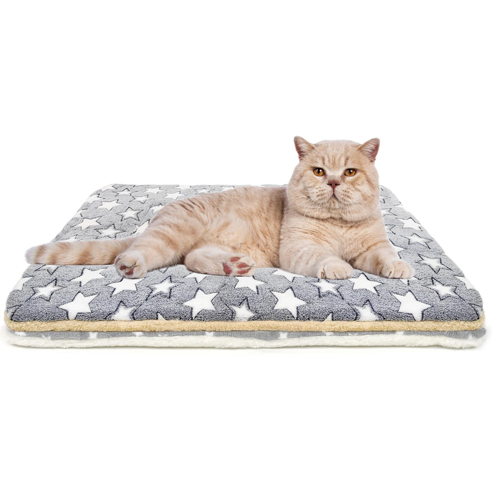 Tierecare cat blanket with soft double-sided fleece delivering warm indoor comfort.