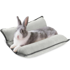 Tierecare Rabbit Bed closeup shows ultra-soft fabric for cozy comfort.