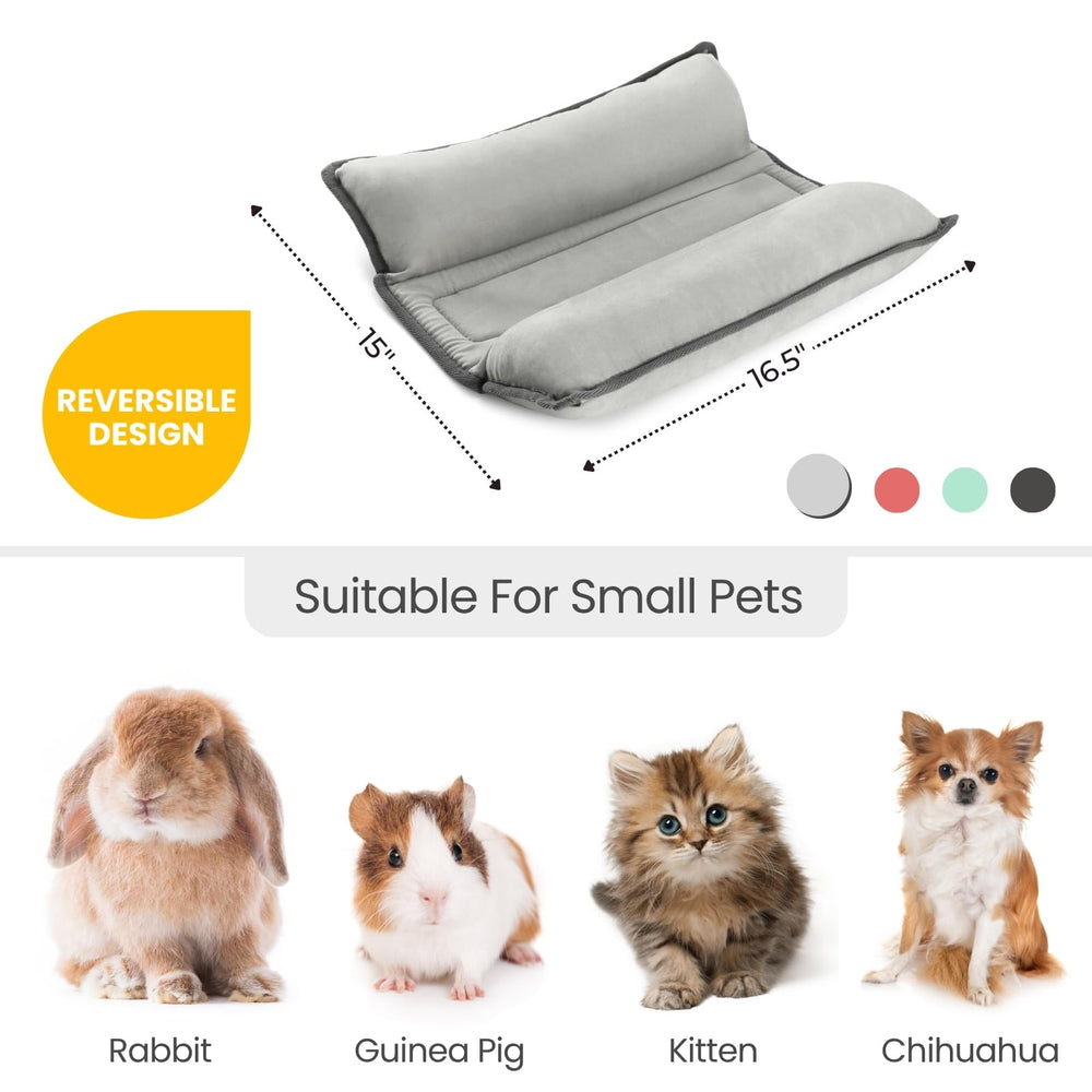 Tierecare Rabbit Bed in crate scene promotes calm lounging.