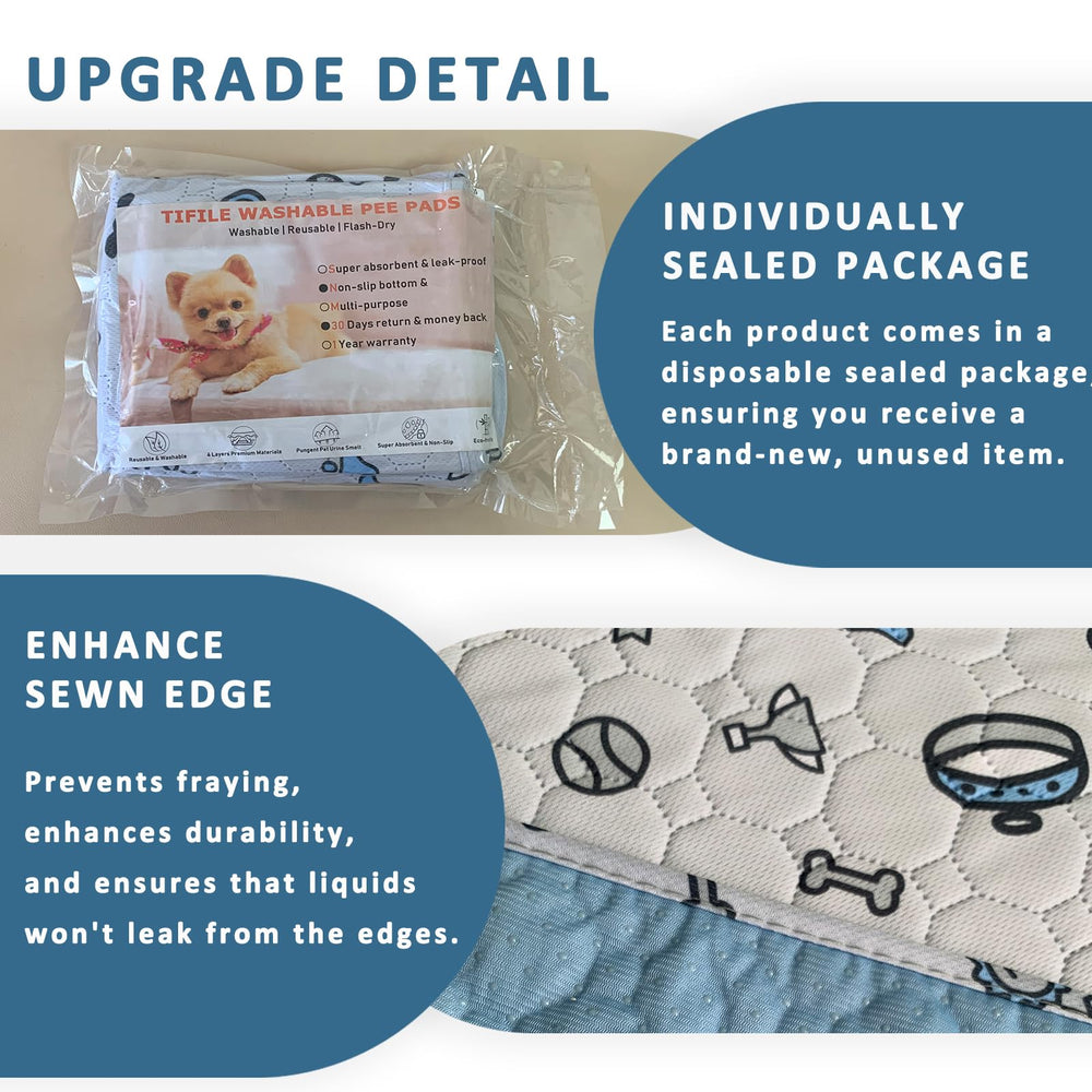 TIFILE bed and sofa protection with reusable pads under incontinence risk.