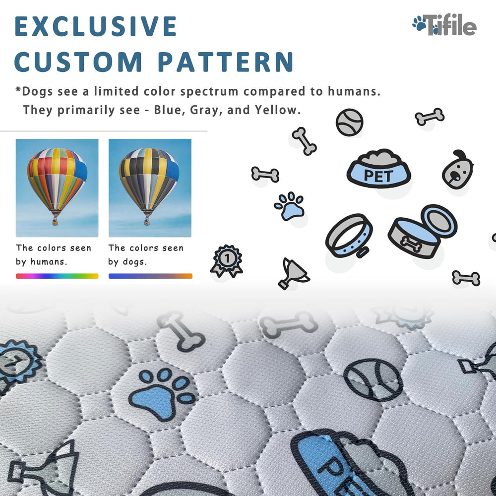TIFILE non-slip backing keeps the pad in place on different surfaces.
