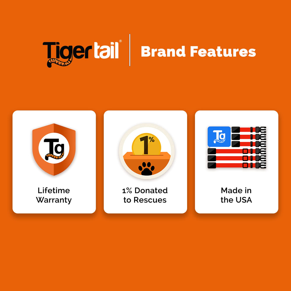 Tiger Tail's coated webbing provides lightweight durability and smooth movement.