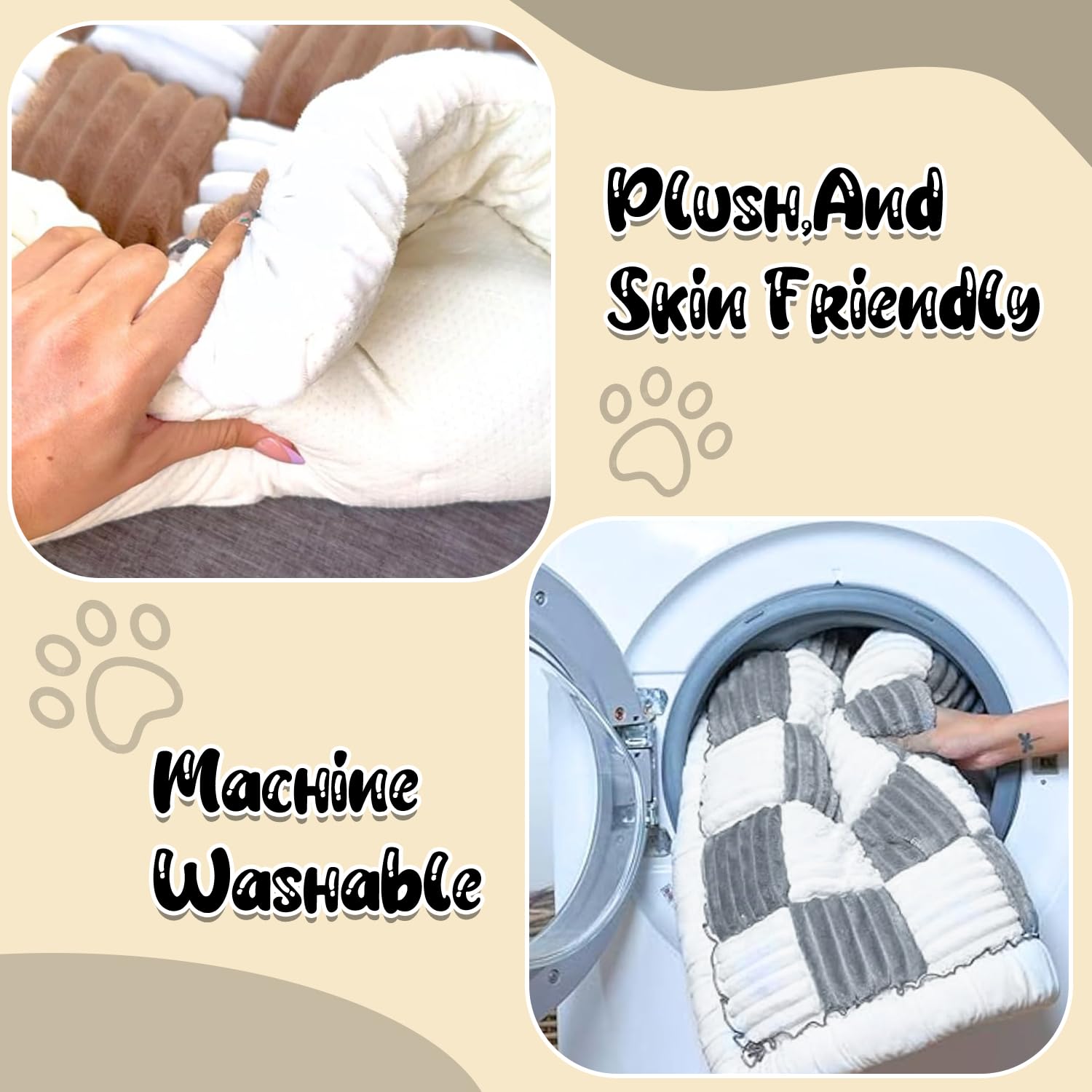 TiInsta backseat pet bed mat anti-slip detail prevents shifting for safer journeys.