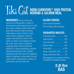 Baked processing visual for Tiki Cat Born Carnivore preserving nutrients and flavor.