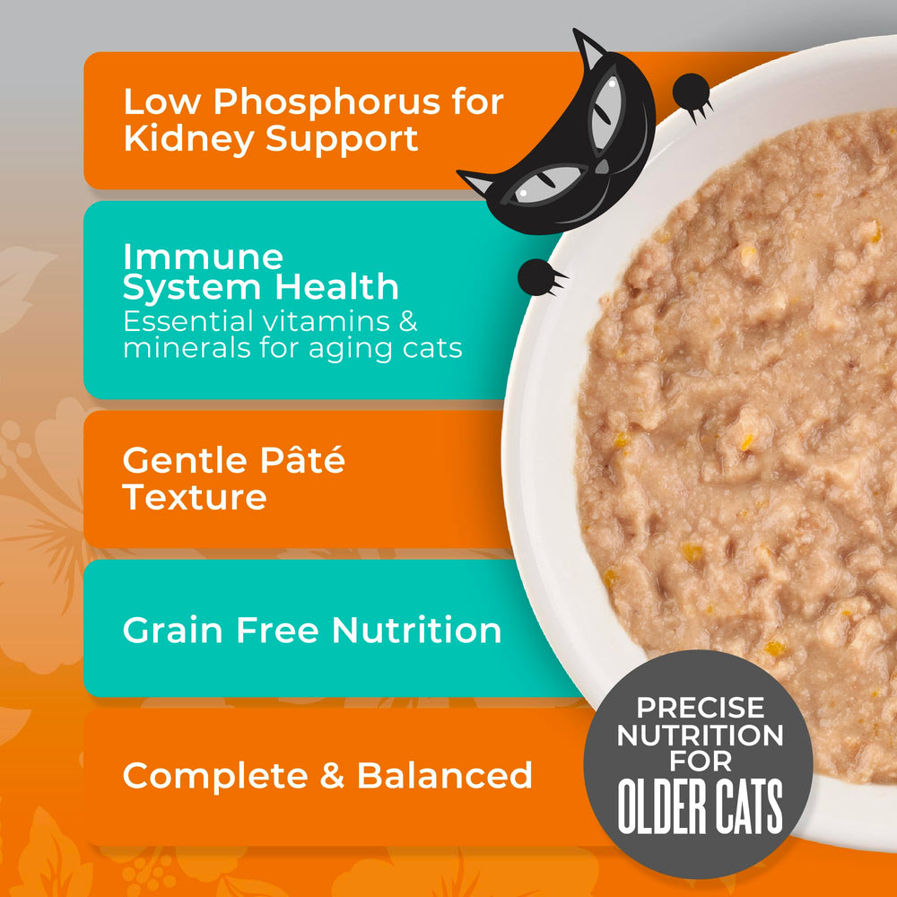 Tiki Cat Silver Pate with antioxidants supports immune health.