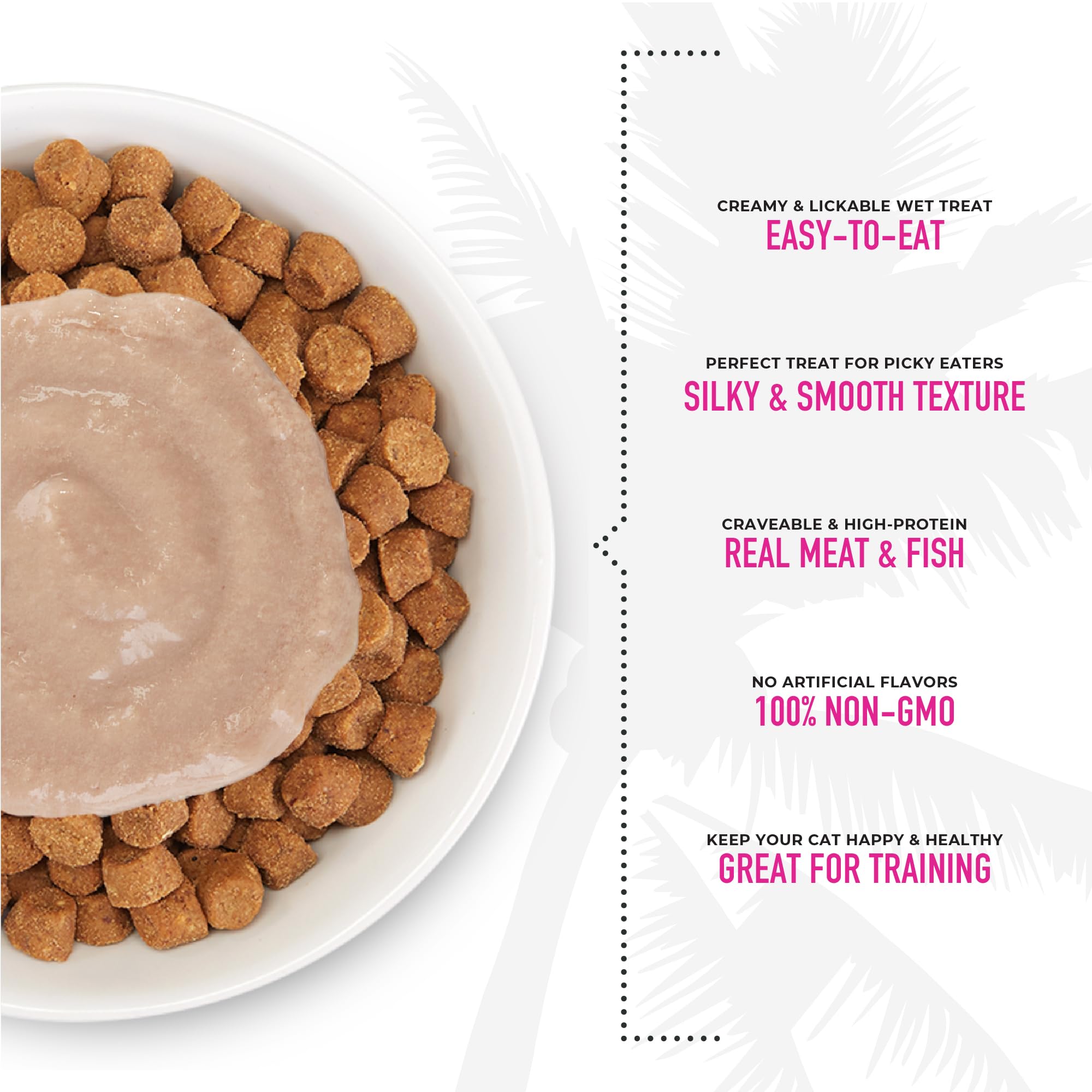 Tiki Cat Stix Mousse mega jar serving display hints at quantity.