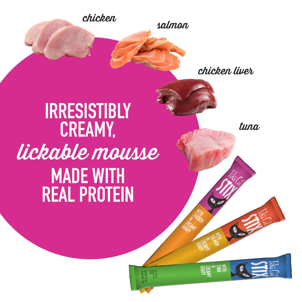 Tiki Cat Stix Mousse single-serve stick shown for easy serving.