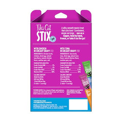 Tiki Cat Stix single-serve tube opened for easy, lickable feeding