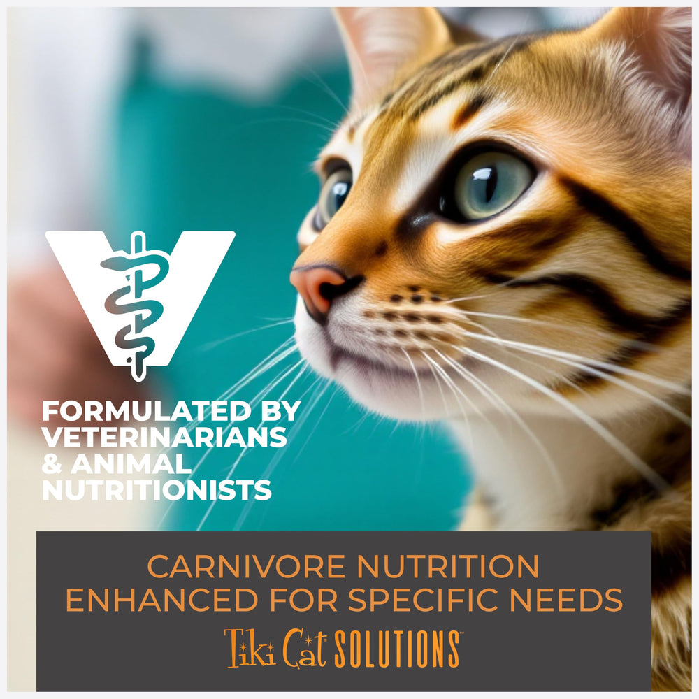 Vitamins A and E inclusion in Tiki Cat Solutions kibble