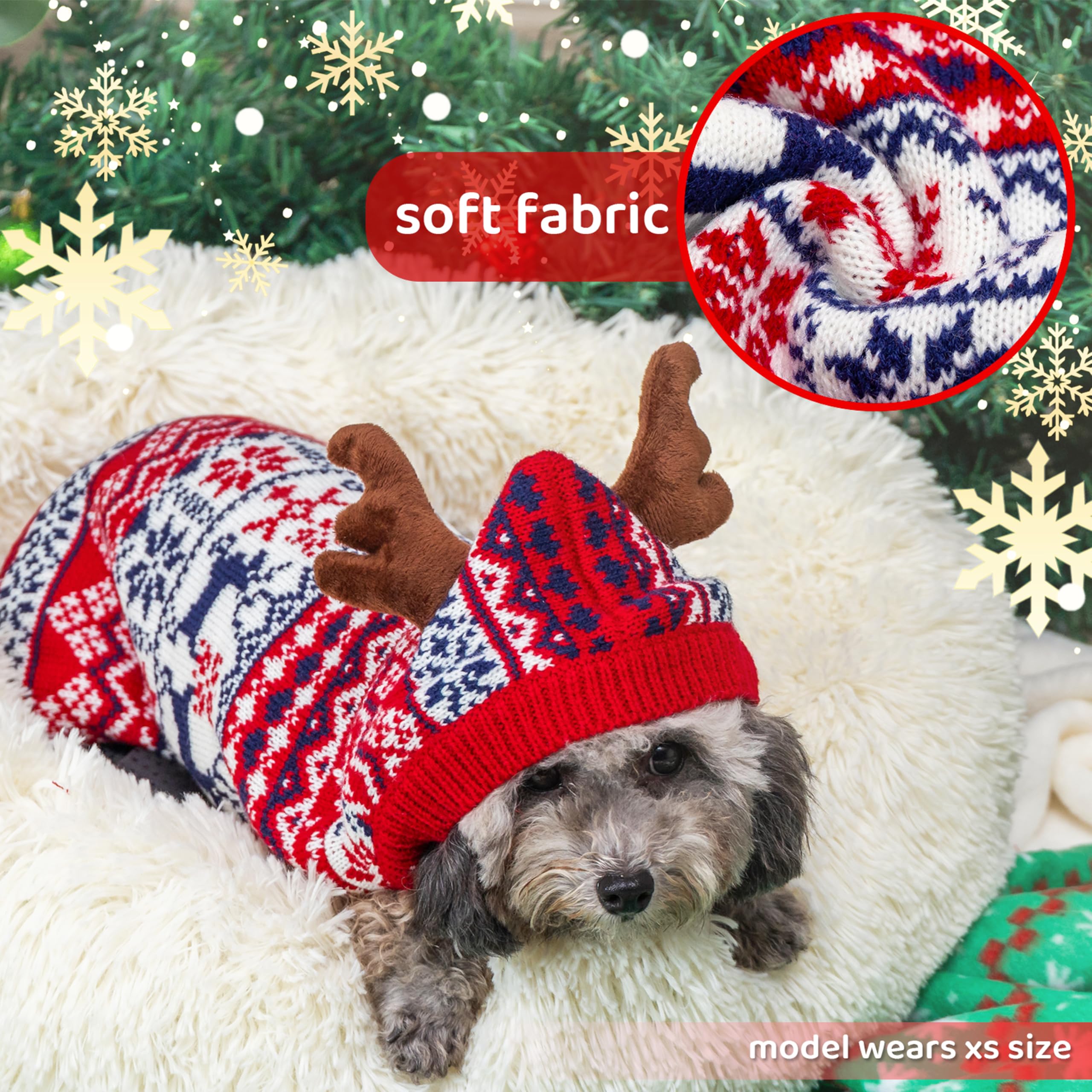TUKOAW dog sweater chest and abdomen coverage helps protect pets in cold weather.