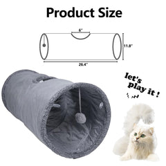 TiLanmiy cat tunnel supports multiple shapes for varied play and exploration.
