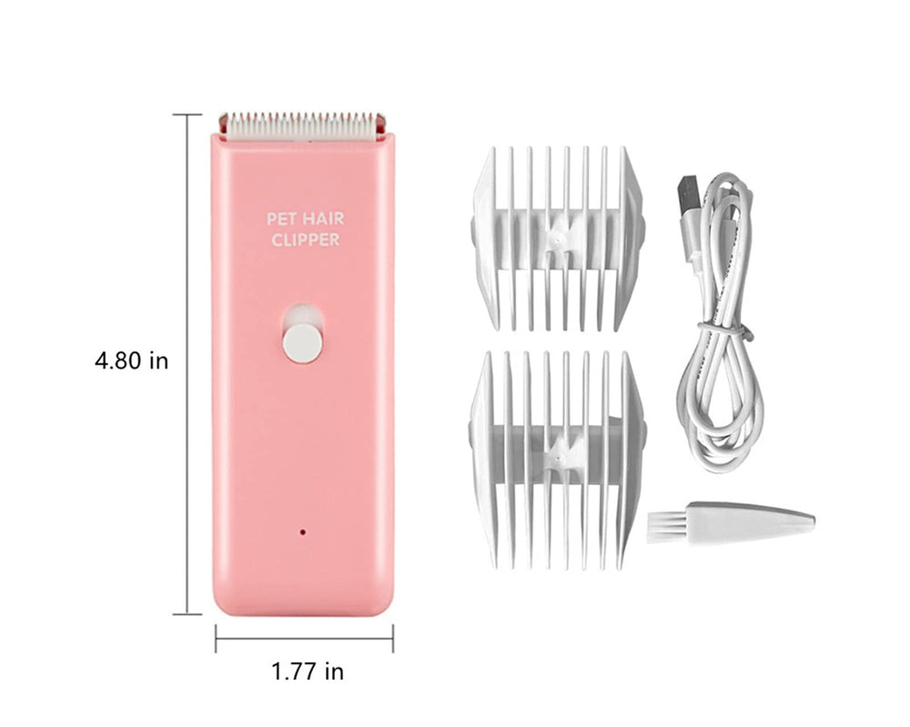 Tileon dog clippers showing USB rechargeable battery for cordless grooming anywhere