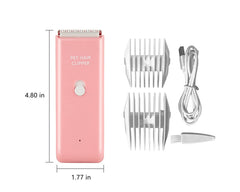 Tileon dog clippers showing USB rechargeable battery for cordless grooming anywhere