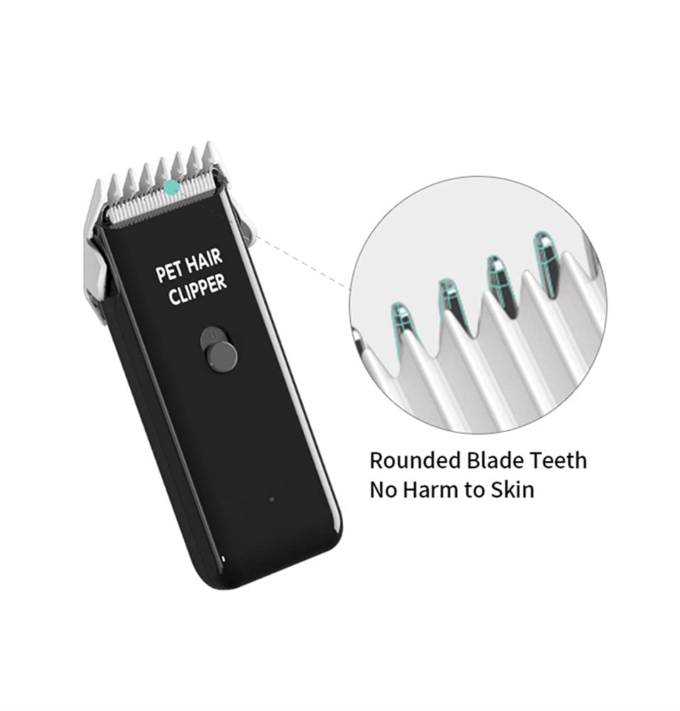 Tileon dog clippers washable blade area demonstrates easy cleaning.