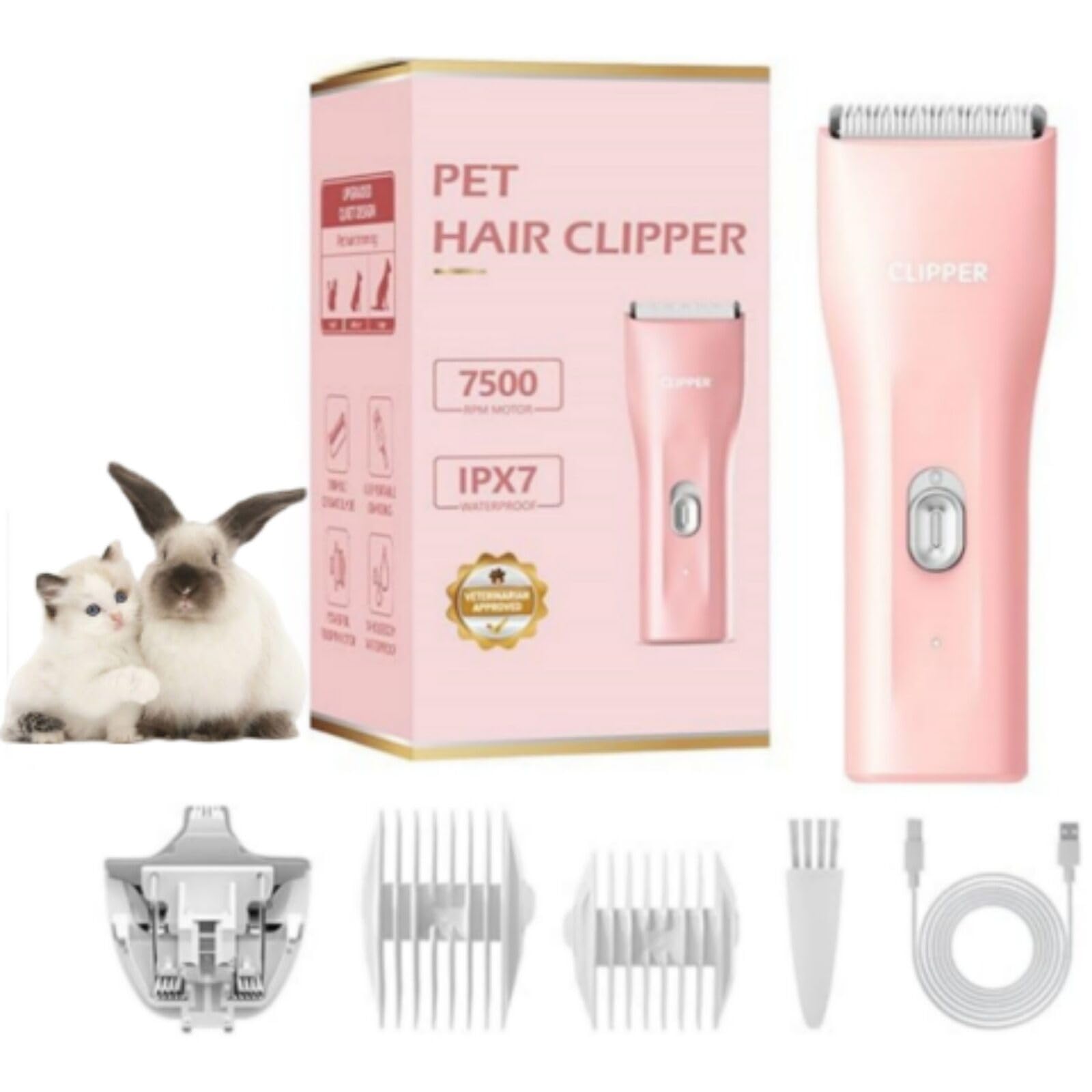 Tileon dog grooming clippers product shot—cordless power for convenient at-home grooming.