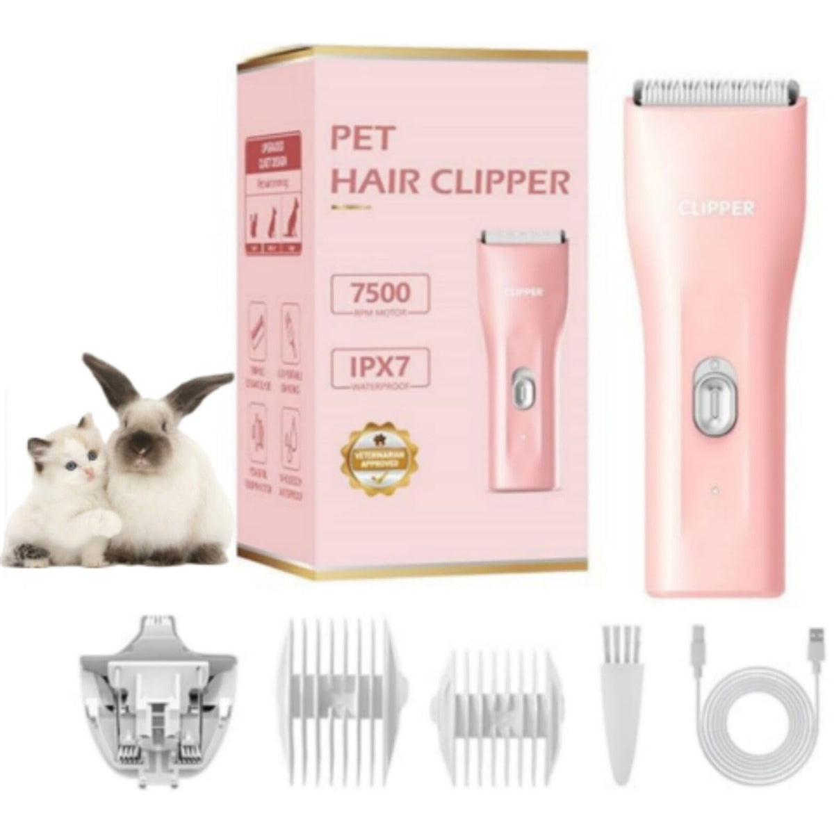 Tileon dog grooming clippers product shot—cordless power for convenient at-home grooming.