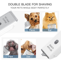 Tileon Feet Hair Trimmer rear view highlighting ergonomic grip for comfortable long grooming
