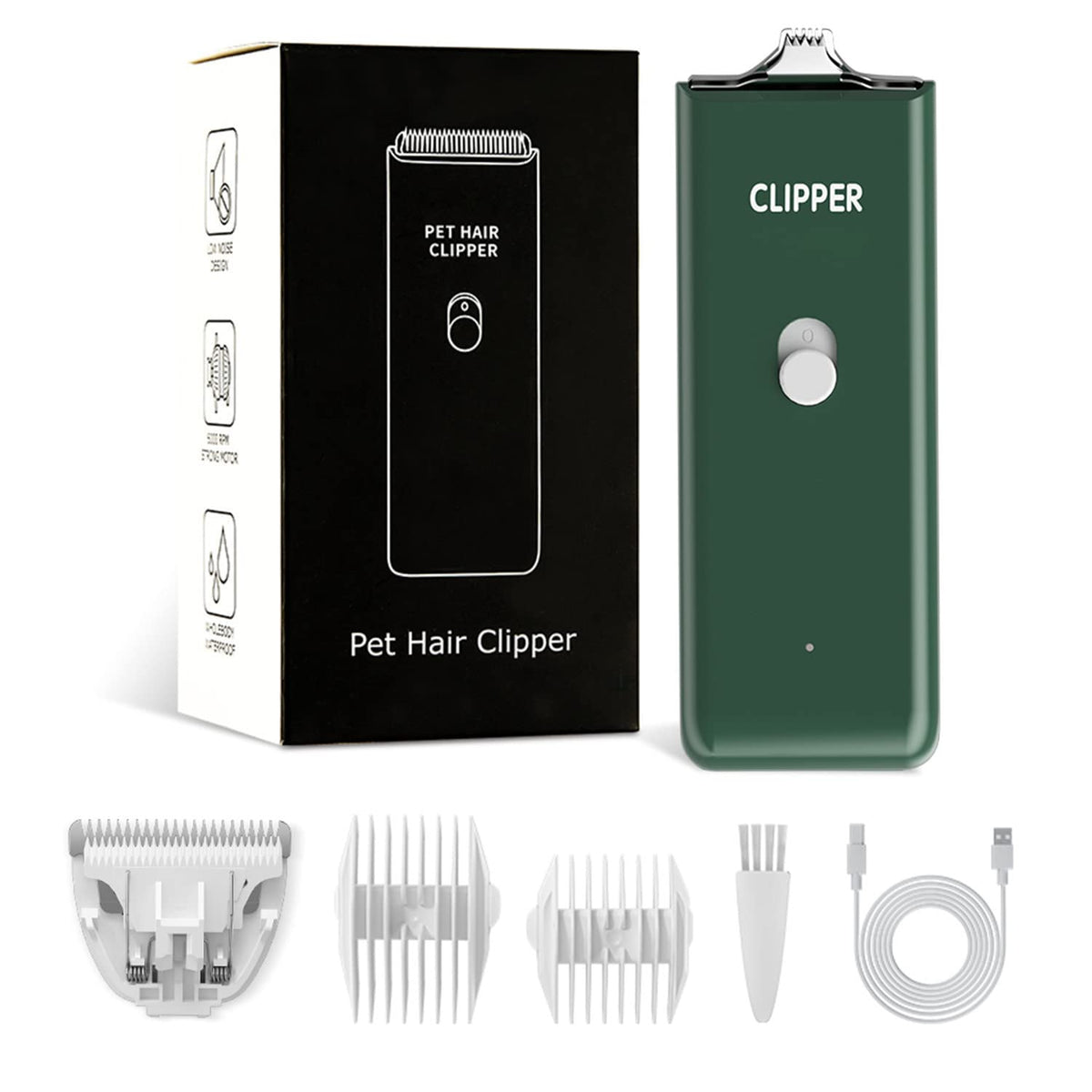 Tileon Feet Trimmer Green full view for safe at-home pet grooming