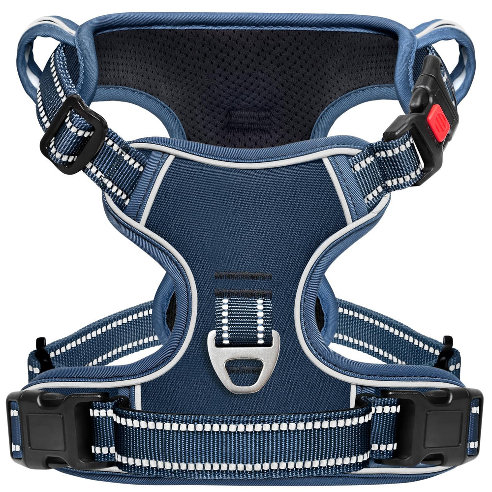 Timos dog harness reflective-night-visibility improves safety in low light conditions