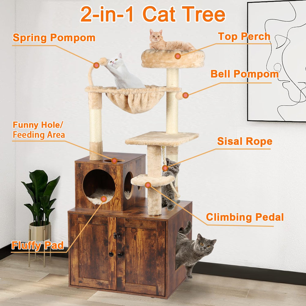 Timberer cat tree assembly guide highlights easy setup and a sturdy base.