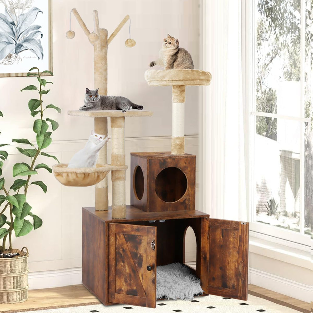 Timberer cat tree floor protectors prevent scratches and preserve flooring.