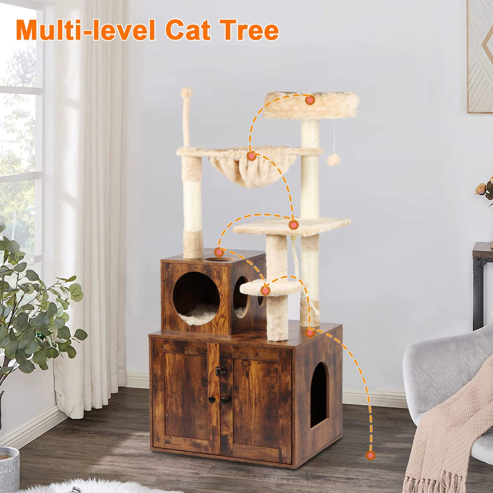 Timberer cat tree soft plush cover provides comfortable lounging and easy cleaning.