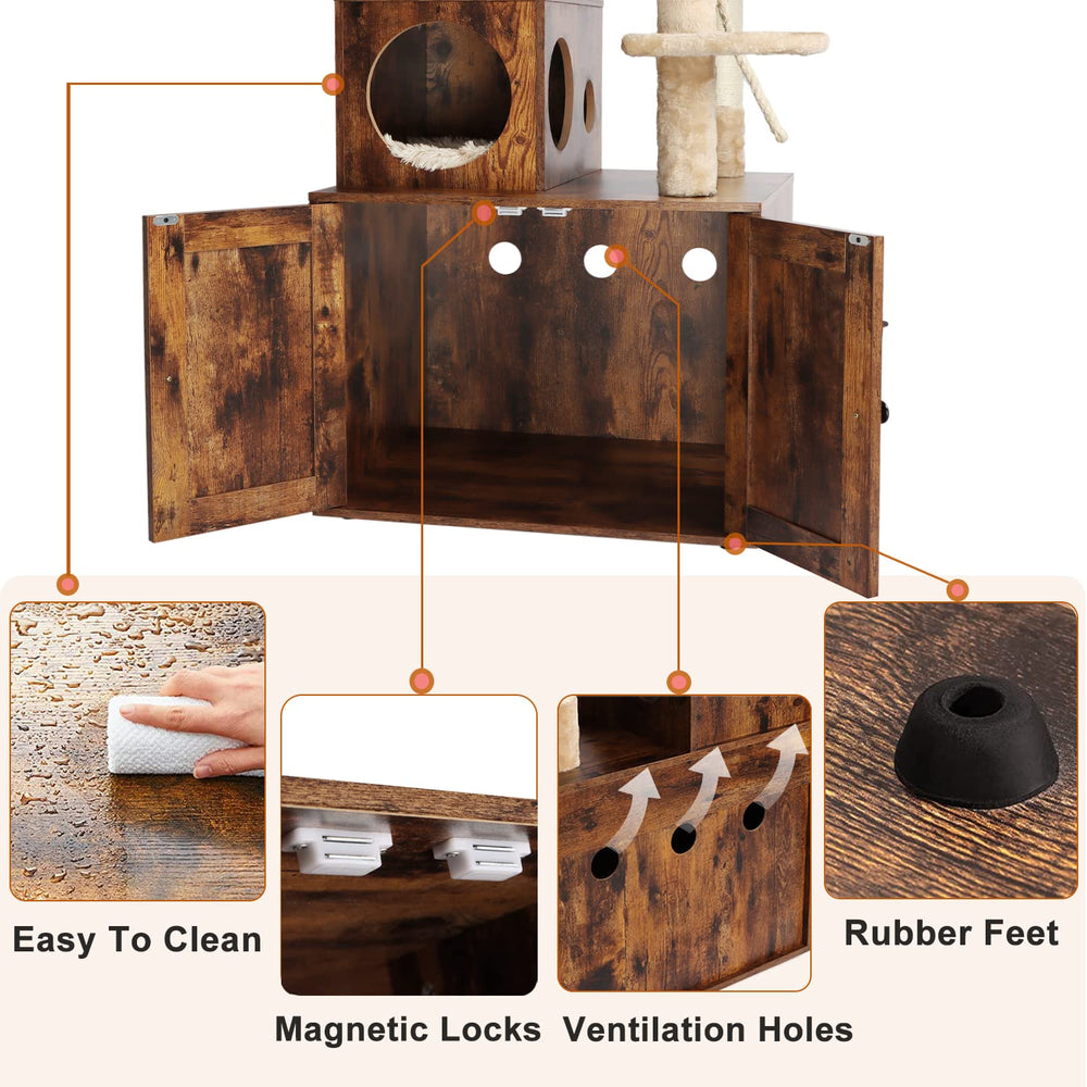Timberer cat tree wood construction ensures durable, long-lasting furniture.