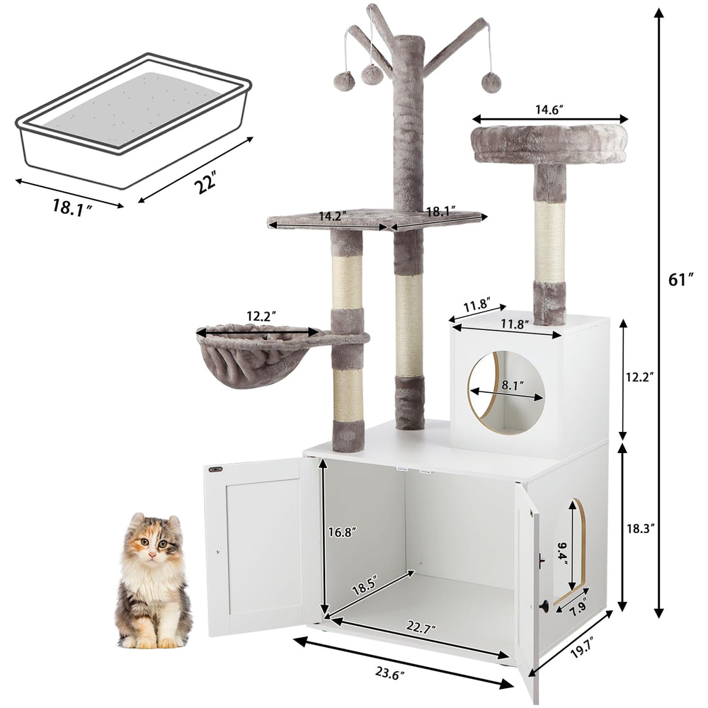 Timberer litter box enclosure plush cover closeup showing soft, easy-clean surface