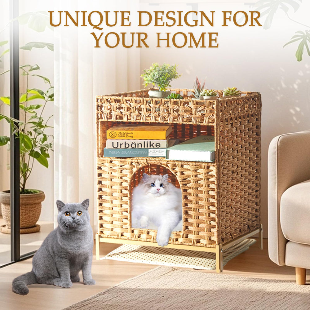TIMIEEYA Handwoven rattan close-up highlights light filtration and odor control.