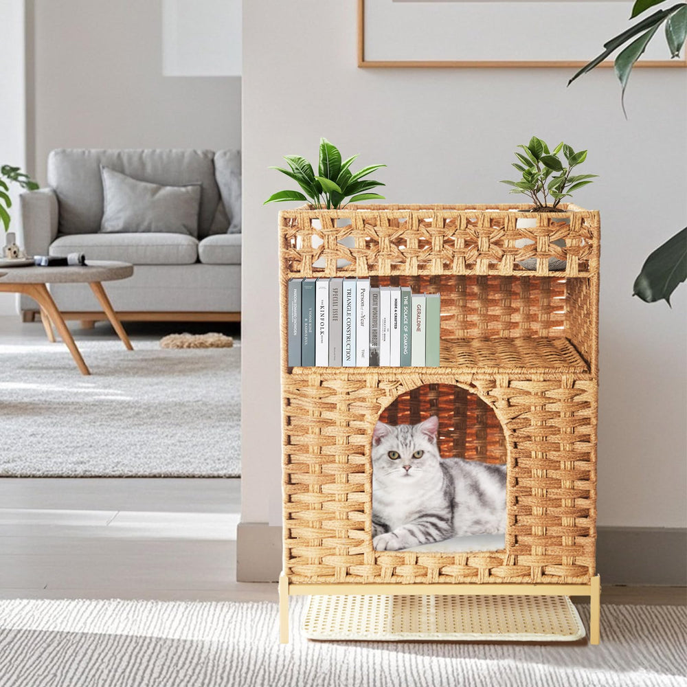 TIMIEEYA Living room setup with plants illustrates rustic bohemian style.