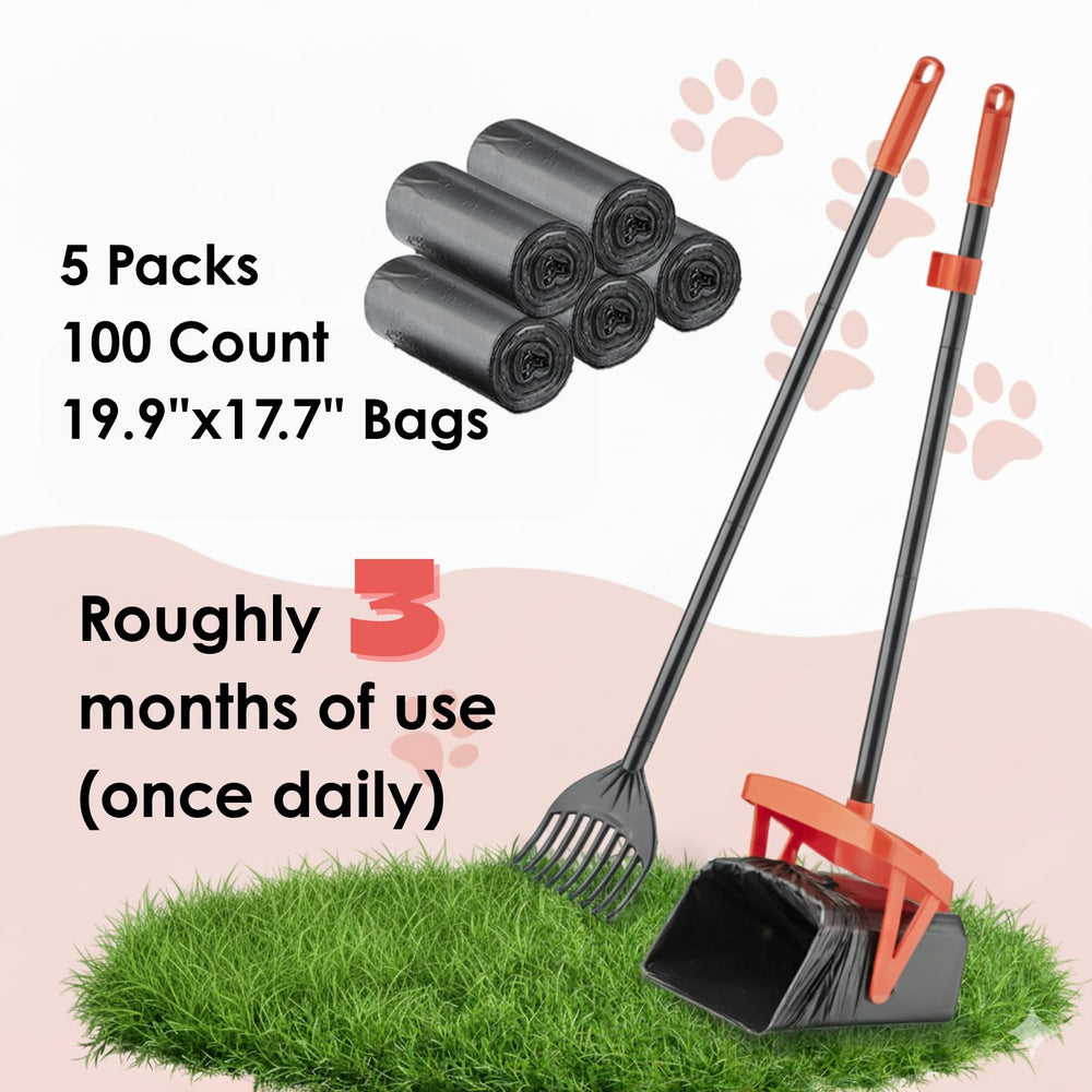 TIMINGILA poop scooper bag-attachment system reduces bag changes and saves time.