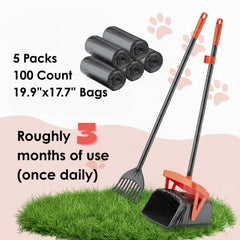 TIMINGILA poop scooper bag-attachment system reduces bag changes and saves time.