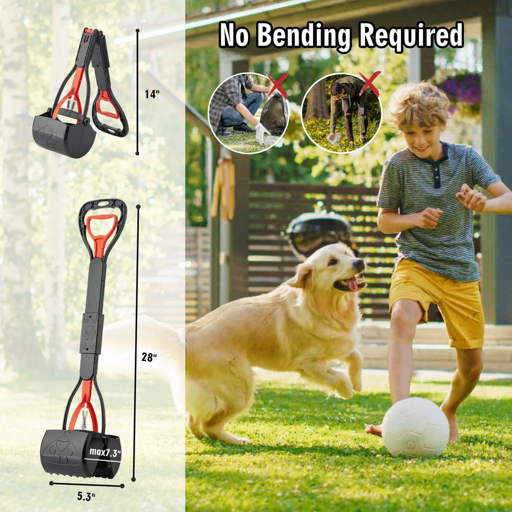 TIMINGILA Pooper Scooper easy to rinse with a hose for quick cleaning.