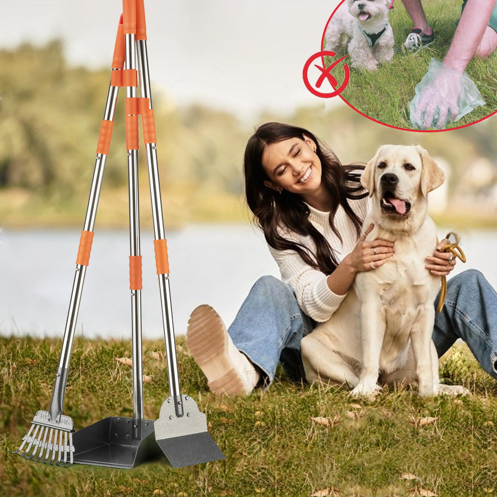 TIMINGILA Pooper Scooper easy-clean metal simplifies maintenance after chores.