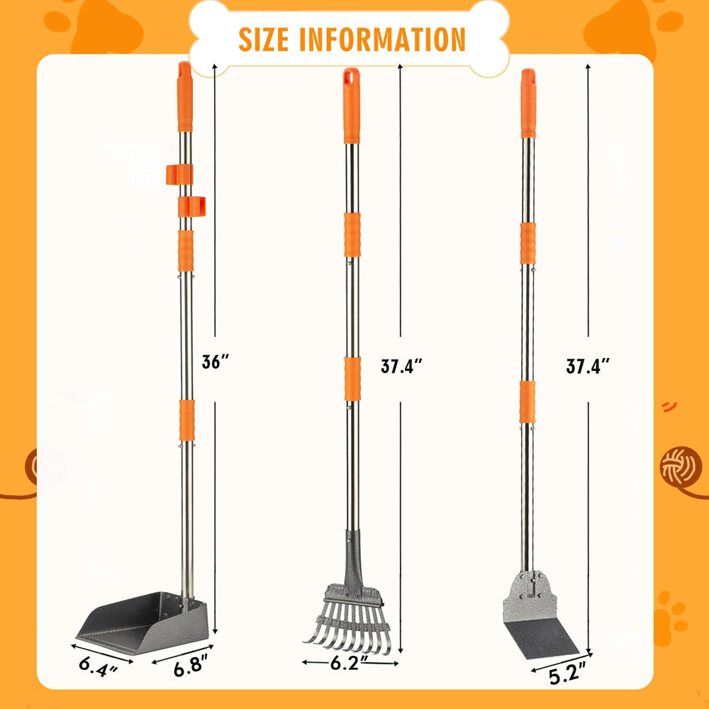 TIMINGILA Pooper Scooper integrated storage hook aids tidy closet storage.