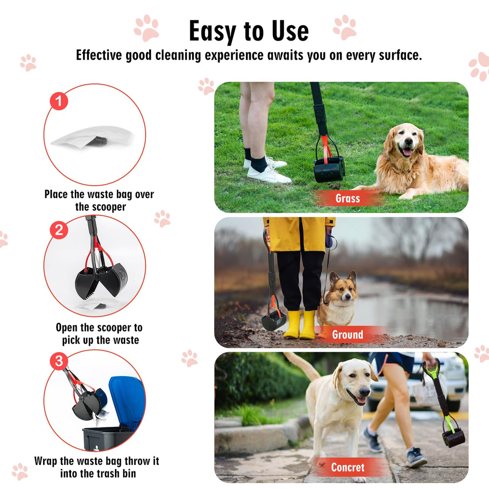 TIMINGILA Pooper Scooper two-pack doubles cleaning efficiency during busy days.