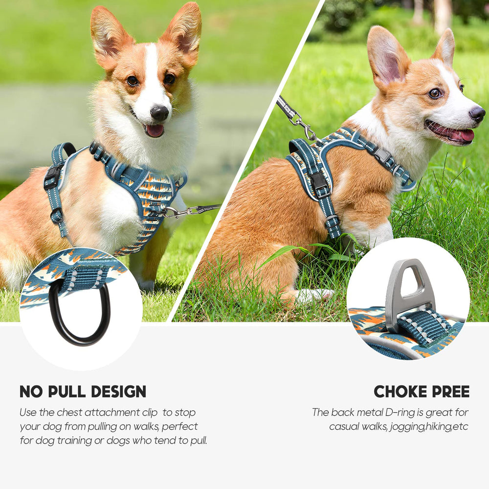 Timos harness chest leash clip for safer no-pull training.