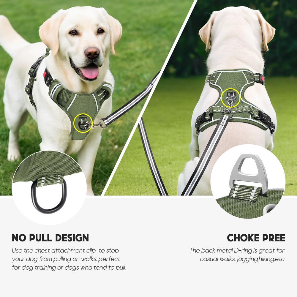 Timos dog harness four-way adjustable straps ensure a secure fit.