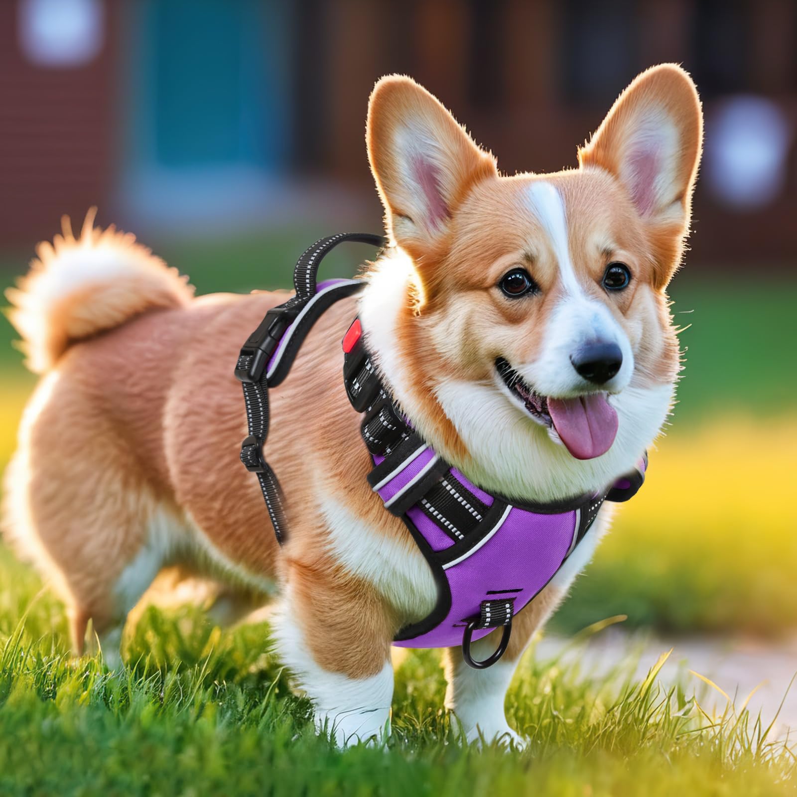 Timos dog harness small soft-handle back gives closer control during outings