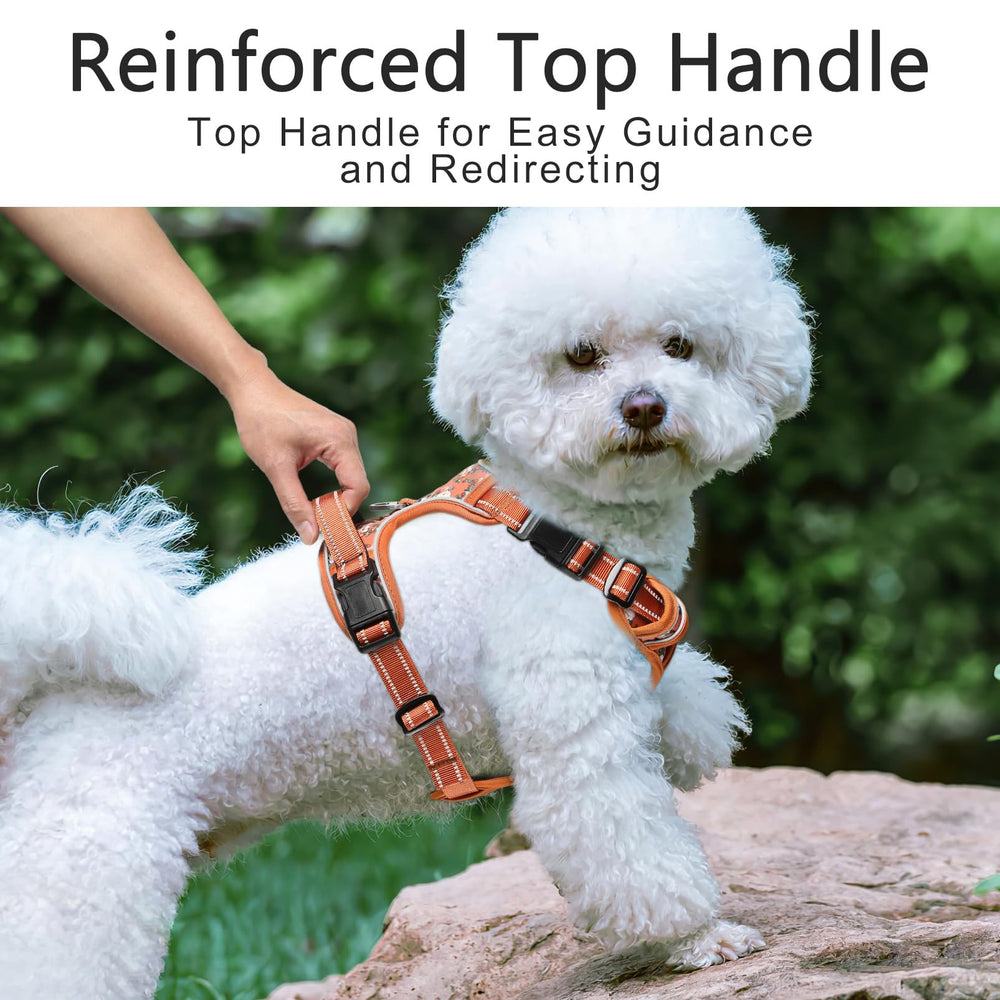 Timos dog harness soft padding cushions the chest for comfortable wear.