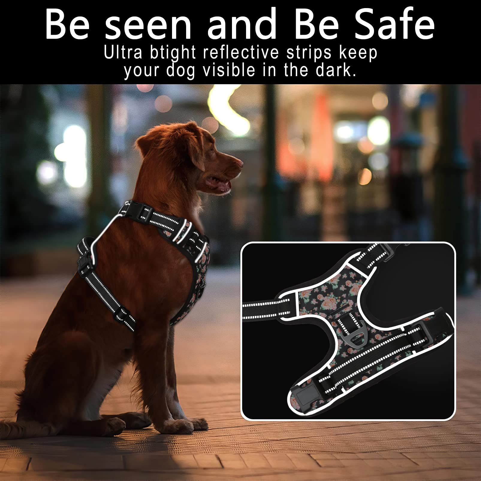 Timos No Pull harness breathable mesh lining for comfort during walks