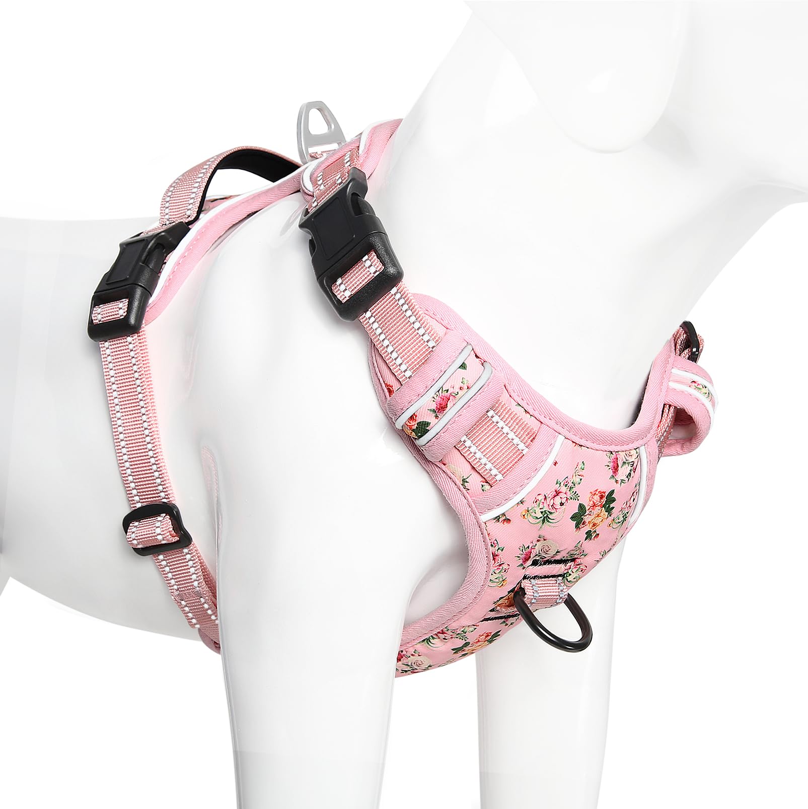 Timos No Pull Harness dual attachment rings support flexible walks.